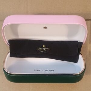 Kate Spade Pink and Green Eyewear Case